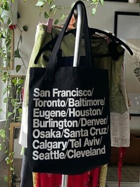 Vintage y2k American Apparel Cities Duck Canvas Tote Bag | LA | 2000s